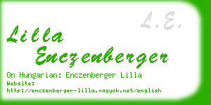 lilla enczenberger business card